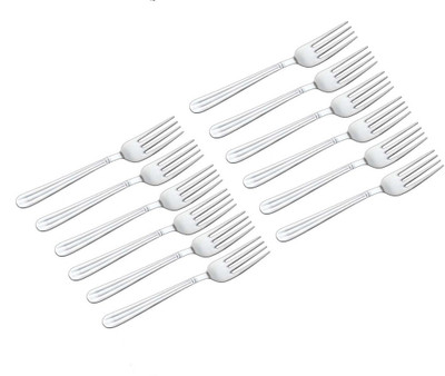 Cielo Stainless Steel Dessert Fork Set Pack of 12 Cielo Stainless Steel Dessert Fork Set Pack of 12