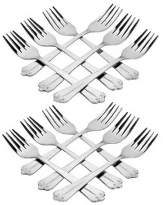 50% OFF on Gold Luck Stainless Steel Dessert Fork Set Pack of 12 50% OFF on Gold Luck Stainless Steel Dessert Fork Set Pack of 12