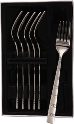 29% OFF on Mullich Castle Stainless Steel Table Fork Set Pack of 6