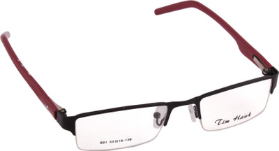 13% OFF on Tim Hawk Half Rim Rectangle Frame