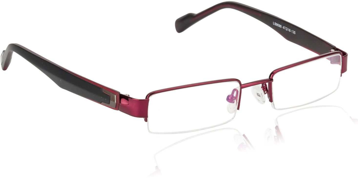 65% OFF on Glitters Half Rim Rectangle Frame