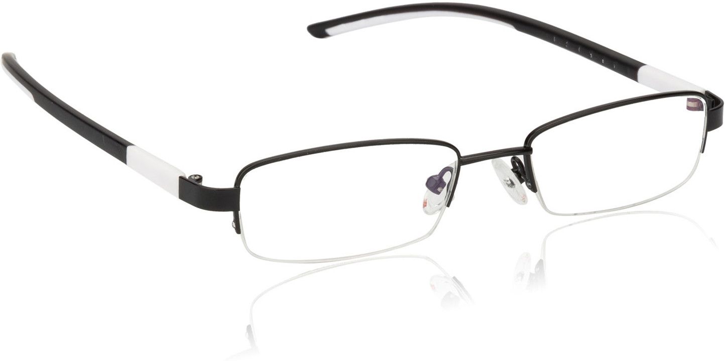 65% OFF on Glitters Half Rim Rectangle Frame