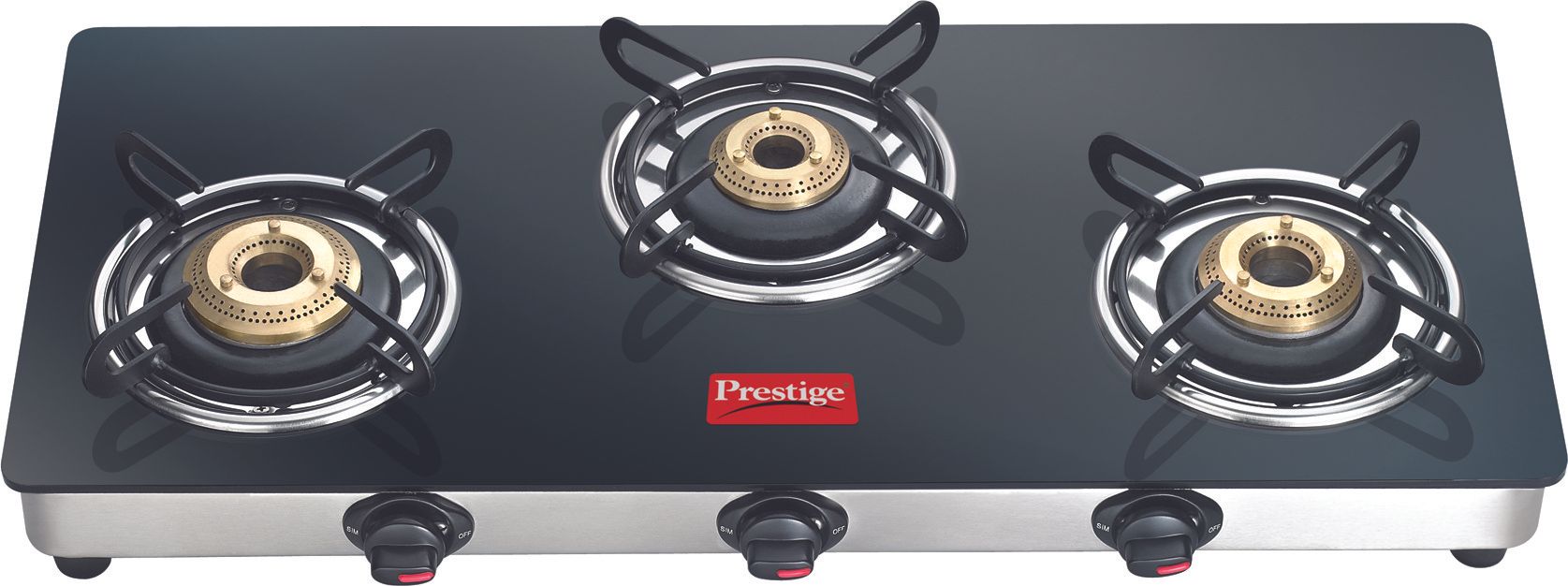 Prestige Marvel LP Gas Table with Glass Top Stainless Steel, Glass