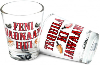 Happily Unmarried Feni Tequila Kitchen Shot Glass Glass Mug