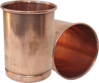 54% OFF on DakshCraft Copper Glass Drinkware Asian Kitchen Accessory,Set of 2 Glasses DS136 54% OFF on DakshCraft Copper Glass Drinkware Asian Kitchen Accessory,Set of 2 Glasses DS136