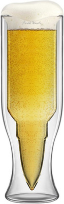 Emerge Double Glass Bullet Cup - L (300 Ml, Clear, Pack Of 1)