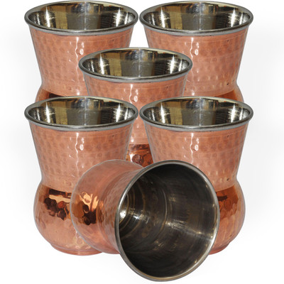 28% OFF on DakshCraft Handmade Copper Tumbler Drinkware Accessories, Set of 6 DS130 28% OFF on DakshCraft Handmade Copper Tumbler Drinkware Accessories, Set of 6 DS130