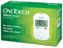 Johnson & Johnson One Touch Select Glucose Monitor with 60 Strips Glucometer - White