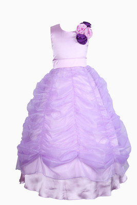 Little Darling Satin & Net Ball Gown