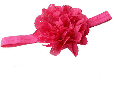 26% OFF on Pikaboo Big Cutwork Flower dark pink Head Band