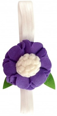 NeedyBee Baby with Felt Flower - Newborn to Five Years (Stretchable) Head Band