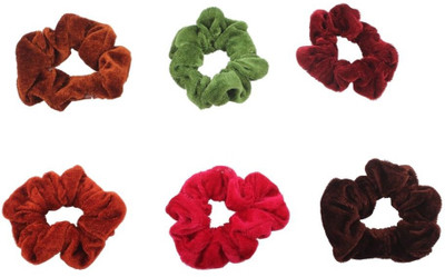 27% OFF on Accessher Velvet Sensual ShadesHair Ties Rubber Band