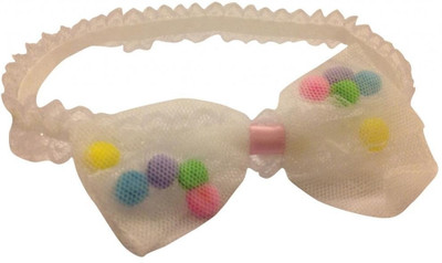 PinkXenia Bowknot Polka Dot Lace & Gauze Head Band