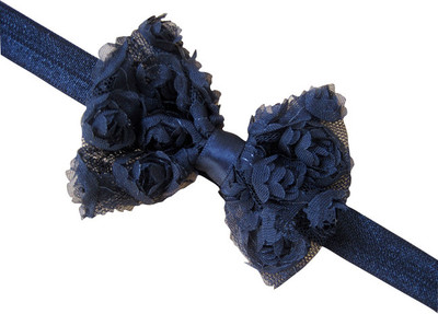 PinkXenia Black Elastic Rose Flower Newborn Babygirl Soft Headband Head Band PinkXenia Black Elastic Rose Flower Newborn Babygirl Soft Headband Head Band