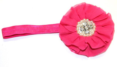 BabyCouture Chiffon Flock Of Pearls Diamond Head Band BabyCouture Chiffon Flock Of Pearls Diamond Head Band