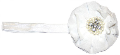 BabyCouture Chiffon Flock Of Pearls Diamond Head Band BabyCouture Chiffon Flock Of Pearls Diamond Head Band