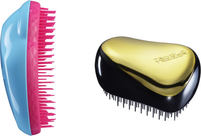 Tangle Teezer Combo Original Blue and Pink and Compact Gold and Black Tangle Teezer Combo Original Blue and Pink and Compact Gold and Black