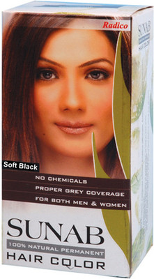 Sunab Powder Hair Color Soft Black Sunab Powder Hair Color Soft Black