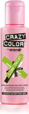 Crazy Color Semi-Permanent Hair Color Lime Twist Crazy Color Semi-Permanent Hair Color Lime Twist