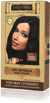 6% OFF on Indus Valley 100% Botanical One Time Use Hair Color Indus Black