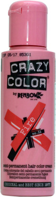 Crazy Color Semi-Permanent Hair Color Fire Crazy Color Semi-Permanent Hair Color Fire