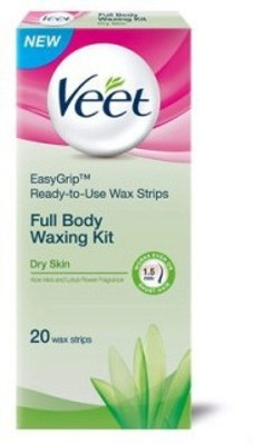 Veet Easy Grip Ready To Use Wax Strips Dry Skin with Aloe Vera x 3 Quantities 150 g Veet Easy Grip Ready To Use Wax Strips Dry Skin with Aloe Vera x 3 Quantities 150 g