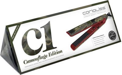 Corioliss C1 Limited Edition Camouflage Professional Hair Straightener (Green, Red) 