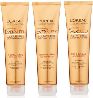 L 'Oreal Paris Eversleek Finishing Creme (Pack Of 3) Hair Styler L 'Oreal Paris Eversleek Finishing Creme (Pack Of 3) Hair Styler