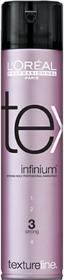 L 'Oreal Paris Texture Infinium Hairspray, Strong Hold Hair Styler L 'Oreal Paris Texture Infinium Hairspray, Strong Hold Hair Styler