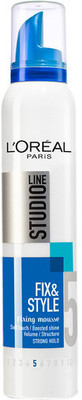 L 'Oreal Paris Fix And Style Fixing Mousse No 5 Hair Styler L 'Oreal Paris Fix And Style Fixing Mousse No 5 Hair Styler