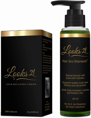 30% OFF on Looks21 Hair Loss Concealer - Black 25gm & Shampoo -120ml 30% OFF on Looks21 Hair Loss Concealer - Black 25gm & Shampoo -120ml