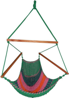 Royallyrelax Handmade Rope Cotton Hammock (Multicolor)