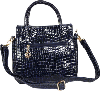 46% OFF on Thegudlook Navy Croco Hand-held Bag Navy 46% OFF on Thegudlook Navy Croco Hand-held Bag Navy