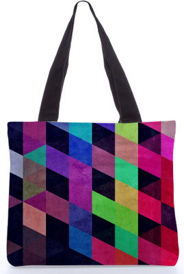 46% OFF on Snoogg Multicolor Abstract Tote Multicolor