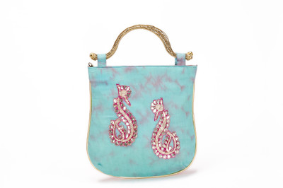 31% OFF on Stylocus Tie N Dye Evening Hand-held Bag Blue