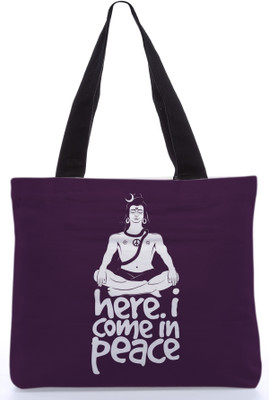 30% OFF on Snoogg Canvas Design Lord Shiva Tote Purple 30% OFF on Snoogg Canvas Design Lord Shiva Tote Purple