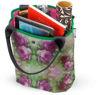 50% OFF on Atrangee Pink Crackled Floral Tall Tote Pink & Green 50% OFF on Atrangee Pink Crackled Floral Tall Tote Pink & Green
