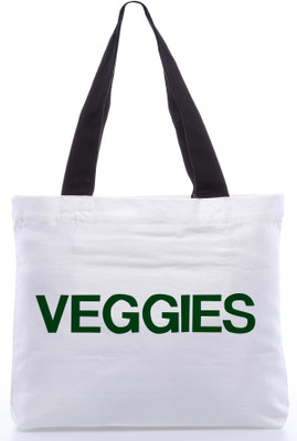 30% OFF on Snoogg Canvas Design Veggies Tote White