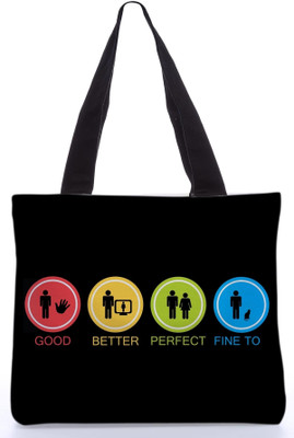 30% OFF on Snoogg Canvas Design Teenager Tote Black 30% OFF on Snoogg Canvas Design Teenager Tote Black