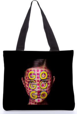 30% OFF on Snoogg Canvas Design Face Print Tote Black 30% OFF on Snoogg Canvas Design Face Print Tote Black
