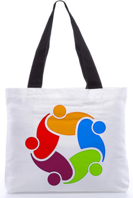 30% OFF on Snoogg Canvas Design Teenager Tote White