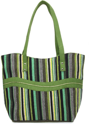 55% OFF on Kraftrush Fabric Shoulder Bag Green-001