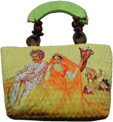 55% OFF on Fashion Jamun Hand-made Hand-held Bag Green