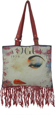 The House of Tara Printed Canvas 055 Tote Multi-color The House of Tara Printed Canvas 055 Tote Multi-color