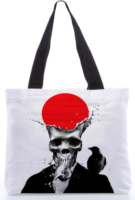 30% OFF on Snoogg Splash skull pill Tote Multicolor 30% OFF on Snoogg Splash skull pill Tote Multicolor