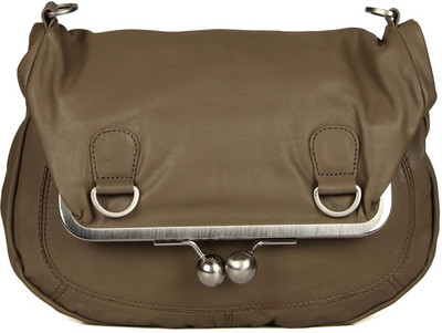 25% OFF on Goguava Leather Bag With Clasp Closure Sling Bag Grey 25% OFF on Goguava Leather Bag With Clasp Closure Sling Bag Grey