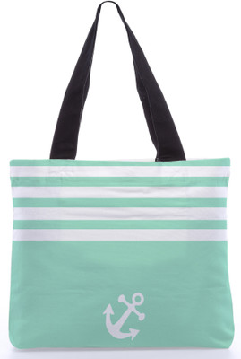30% OFF on Snoogg Canvas Design Teenager Tote White, Light Green