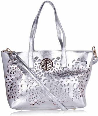27% OFF on Advika Cutwork Shoulder Bag Silver 27% OFF on Advika Cutwork Shoulder Bag Silver