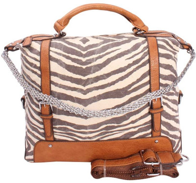 20% OFF on Khoobsurati Smart Leopard Print Hand Bag Brown