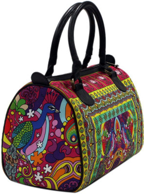 DesiPop Madhubani Satchel Yellow DesiPop Madhubani Satchel Yellow